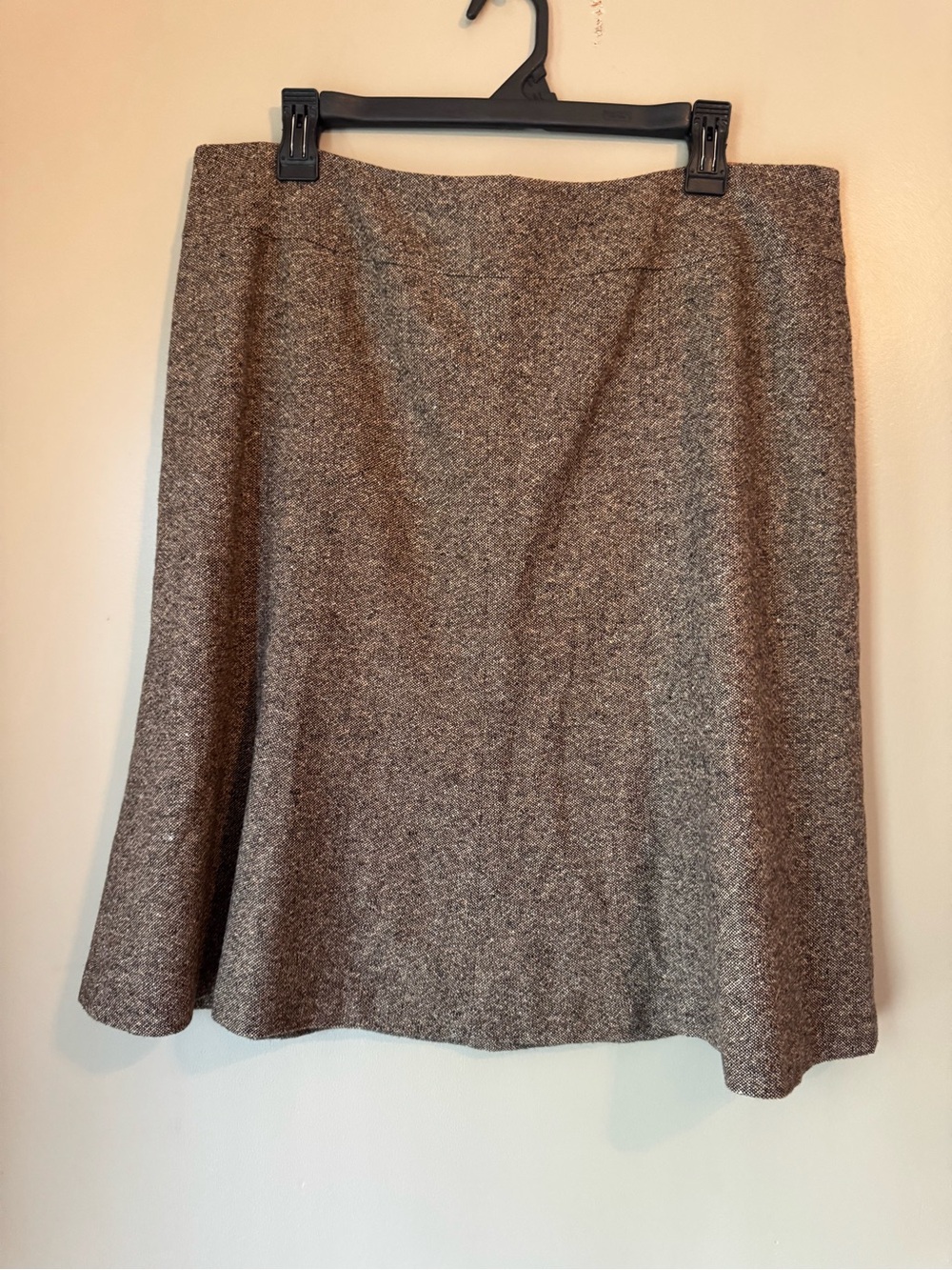 Talbots Brown Tweed A-Line Skirt